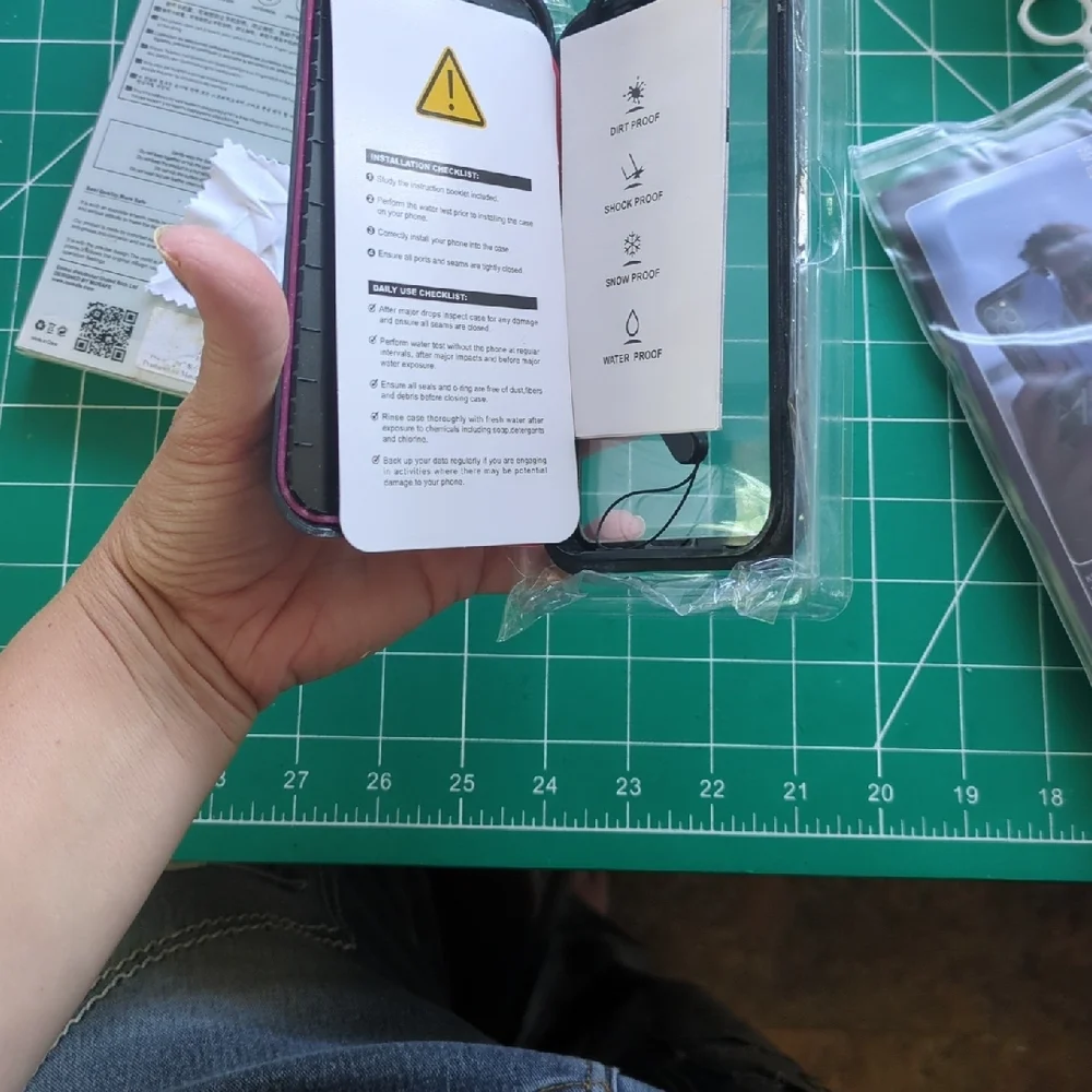 MOSAFE waterproof phone case i7 i8 4.7 with Lanyard Black